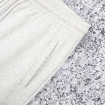 Custom Sweat Pants OEM Fleece Joggers In Oatmeal