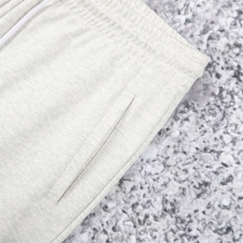 Custom Sweat Pants OEM Fleece Joggers In Oatmeal