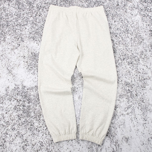 Custom Sweat Pants OEM Fleece Joggers In Oatmeal