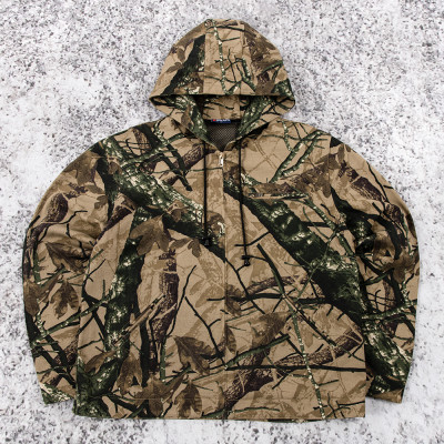Custom Camo Jacket Hooded Anorak for Private Label