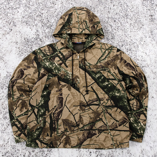 Custom Camo Jacket Hooded Anorak for Private Label