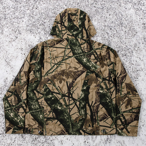 Custom Camo Jacket Hooded Anorak for Private Label