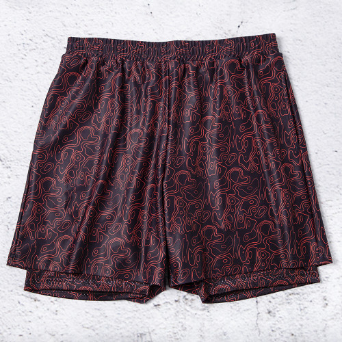 Custom athletic shorts with all-over print