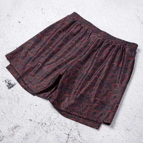 Custom athletic shorts with all-over print