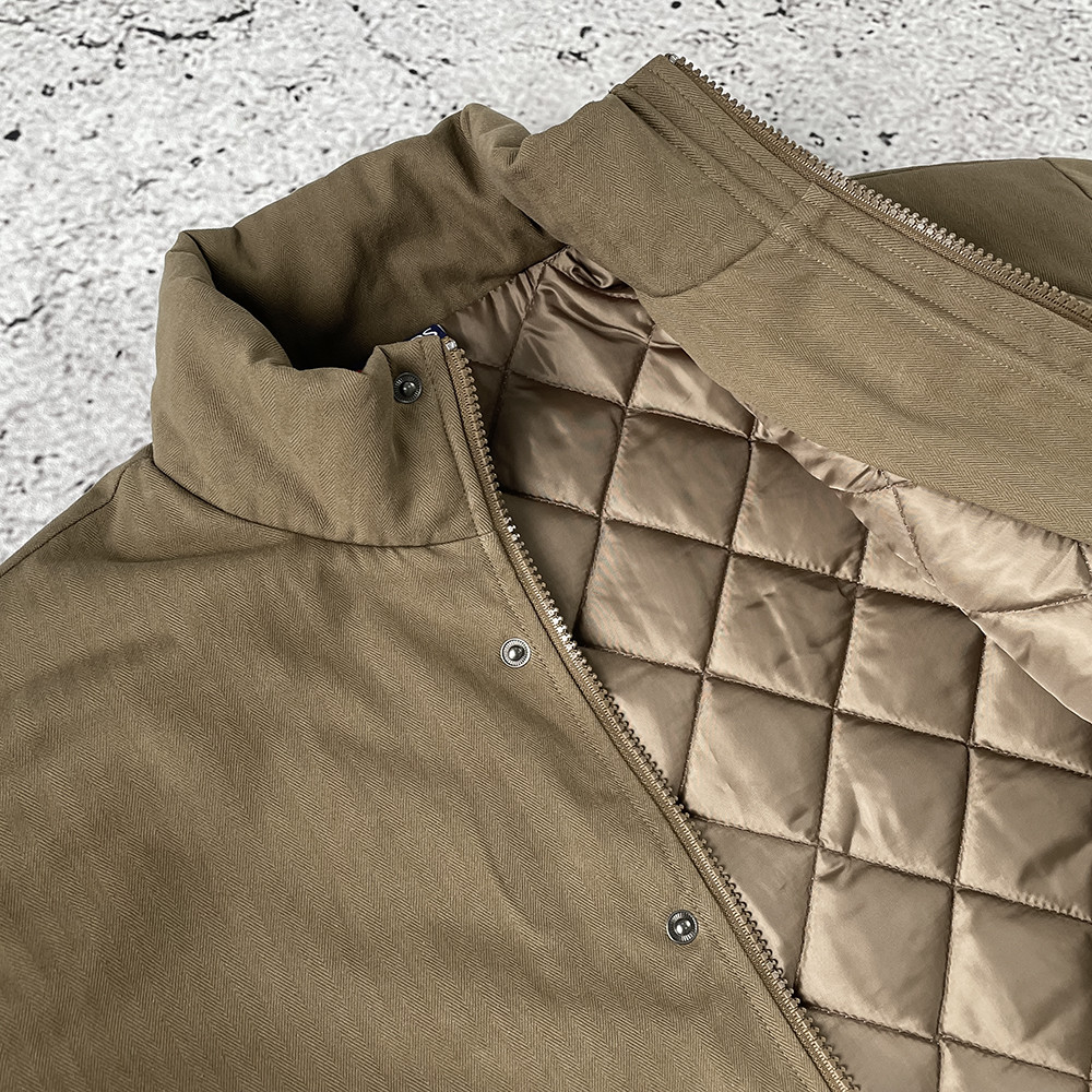 Green retro jacket model display