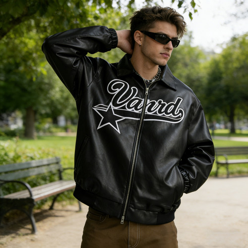 Custom Leather Bomber Jacket Manufacturer for Brands