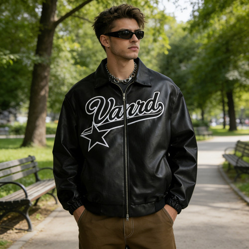 Custom Leather Bomber Jacket Manufacturer for Brands