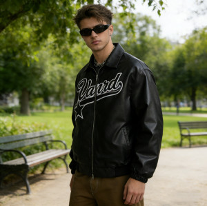 Custom Leather Bomber Jacket Manufacturer for Brands