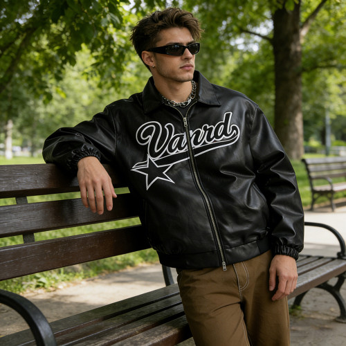 Custom Leather Bomber Jacket Manufacturer for Brands