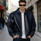Custom Leather Bomber Jacket Manufacturer for Brands