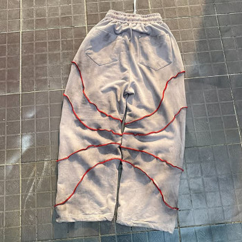 Custom Sweatpants with Patchwork Cutout Panels