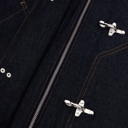 Custom Denim Jacket with Buckle Front, Private Label