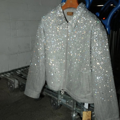 Custom Jacket with Allover Rhinestones, Private Label