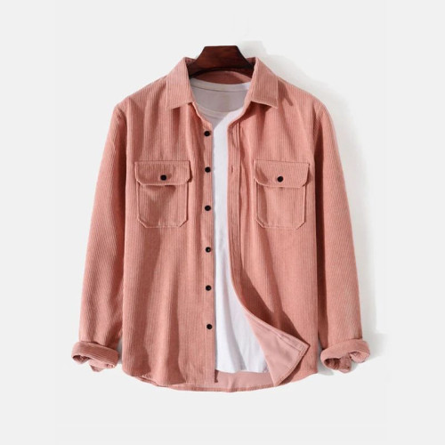 Custom Jacket in Corduroy Overshirt Style, Private Label