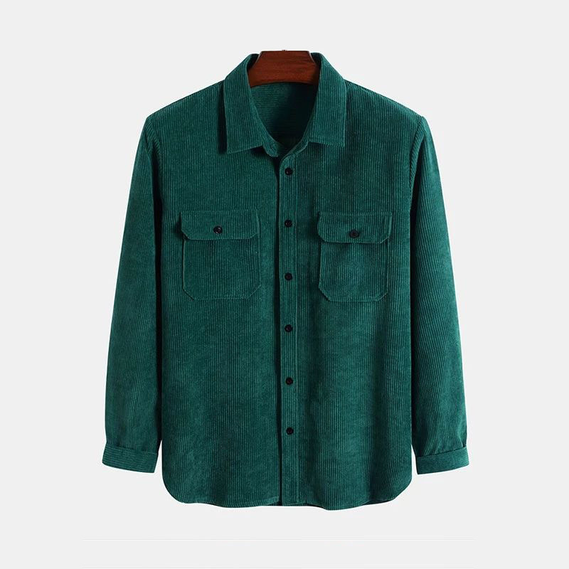 Green retro jacket model display