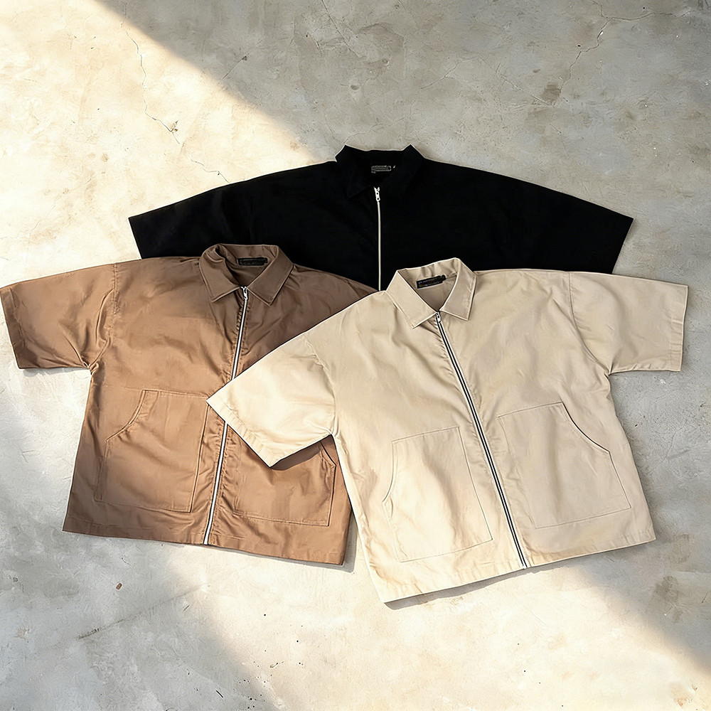 Green retro jacket model display