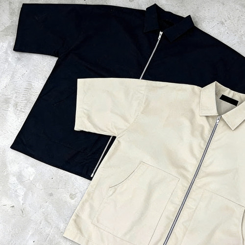 Custom Jacket Manufacturer for Short Sleeve Zip Shirts