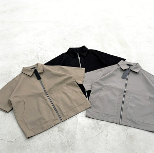 Custom Jacket Manufacturer for Short Sleeve Zip Shirts