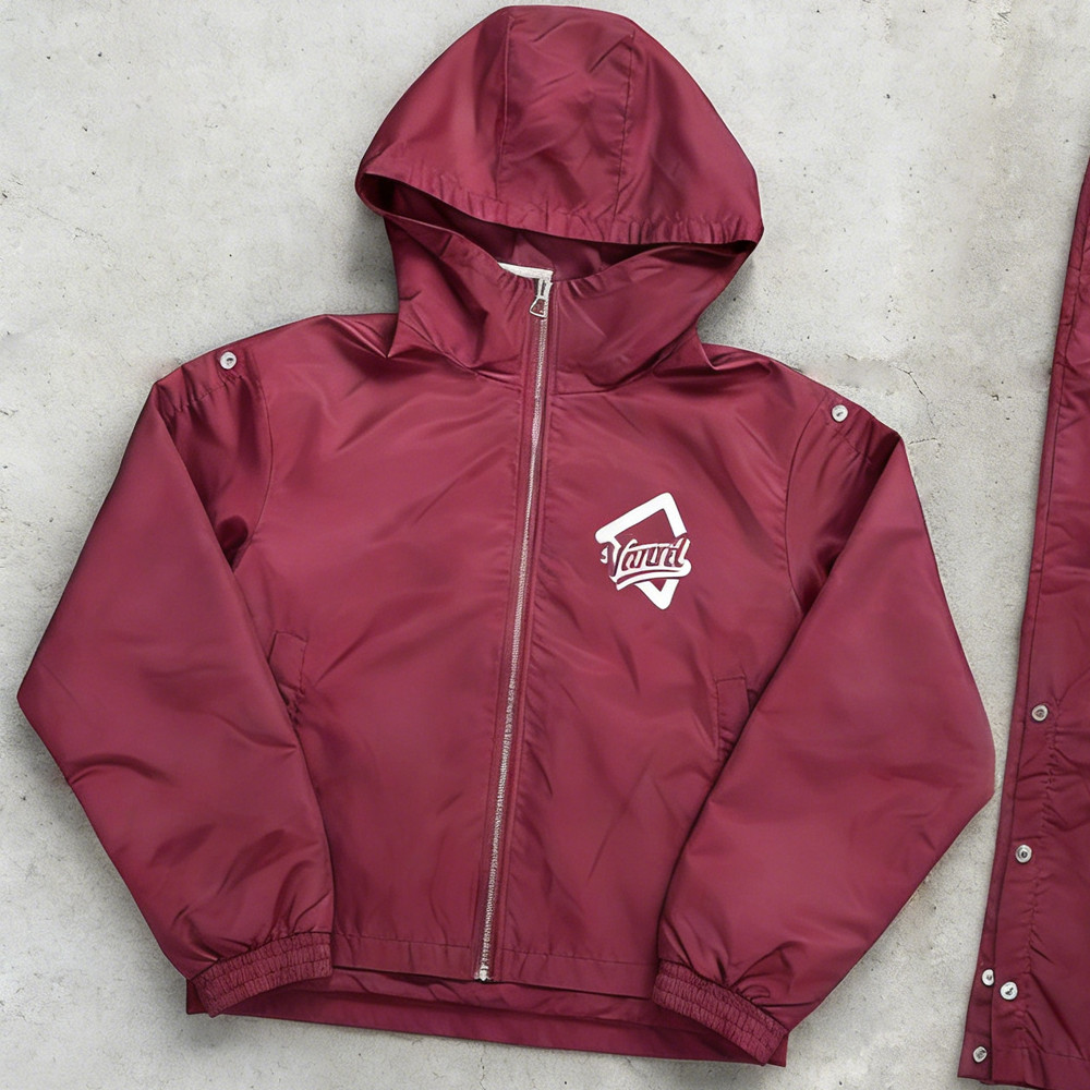 Green retro jacket model display