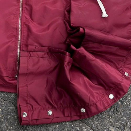 Custom tracksuit set with hooded jacket and snap pants