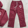 Custom tracksuit set with hooded jacket and snap pants