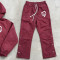 Custom tracksuit set with hooded jacket and snap pants