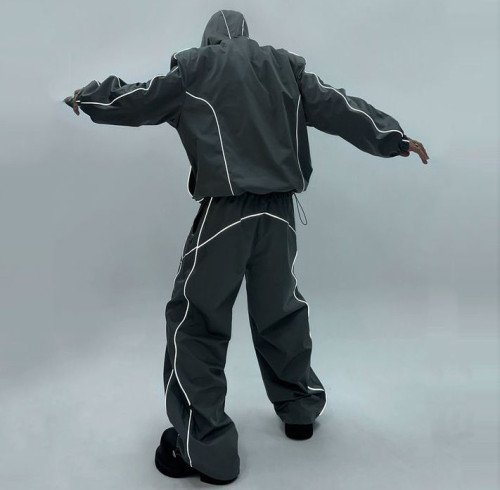Custom tracksuit set with hooded jacket and pants