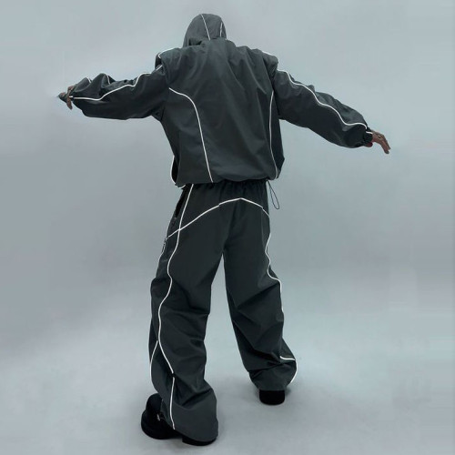 Custom tracksuit set with hooded jacket and pants
