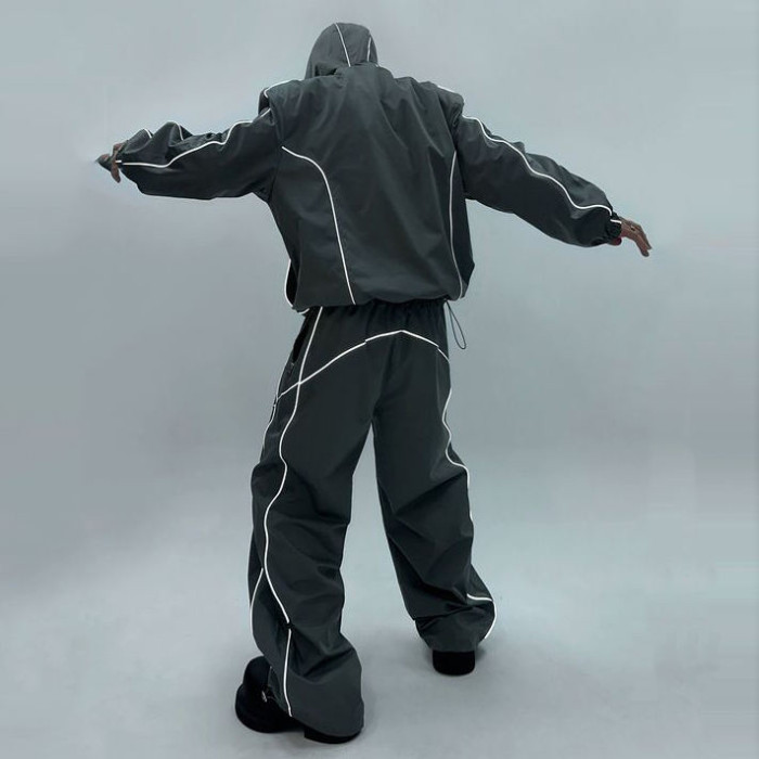 Custom tracksuit set with hooded jacket and pants