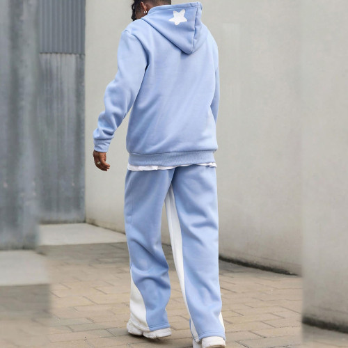 Custom tracksuits for star graphic hoodie set