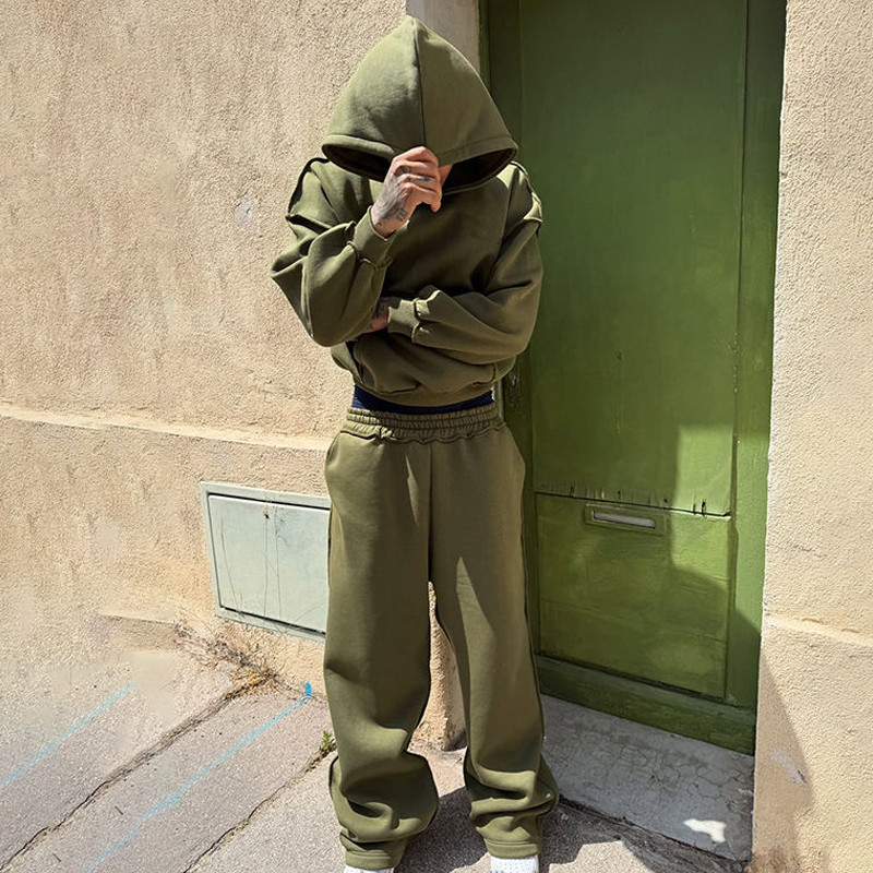 Green retro jacket model display