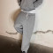 Custom sweat pants with wide leg lounge fit