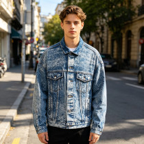 Custom Denim Jacket Manufacturer for Acid Wash Styles