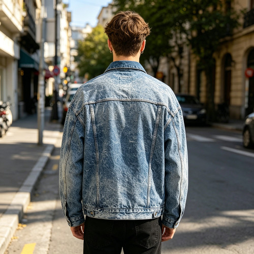 Custom Denim Jacket Manufacturer for Acid Wash Styles