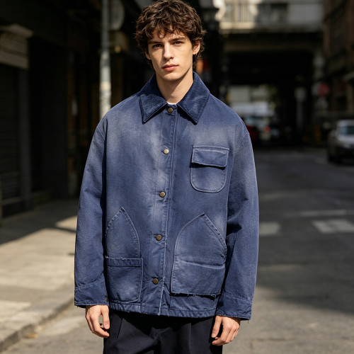 Custom Work Jacket Manufacturer for Washed Utility Styles