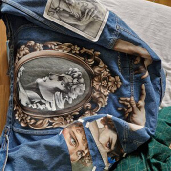 Custom Denim Jackets Manufacturer for Art Print Styles