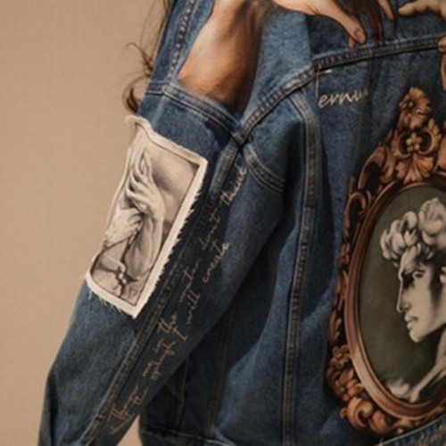 Custom Denim Jackets Manufacturer for Art Print Styles