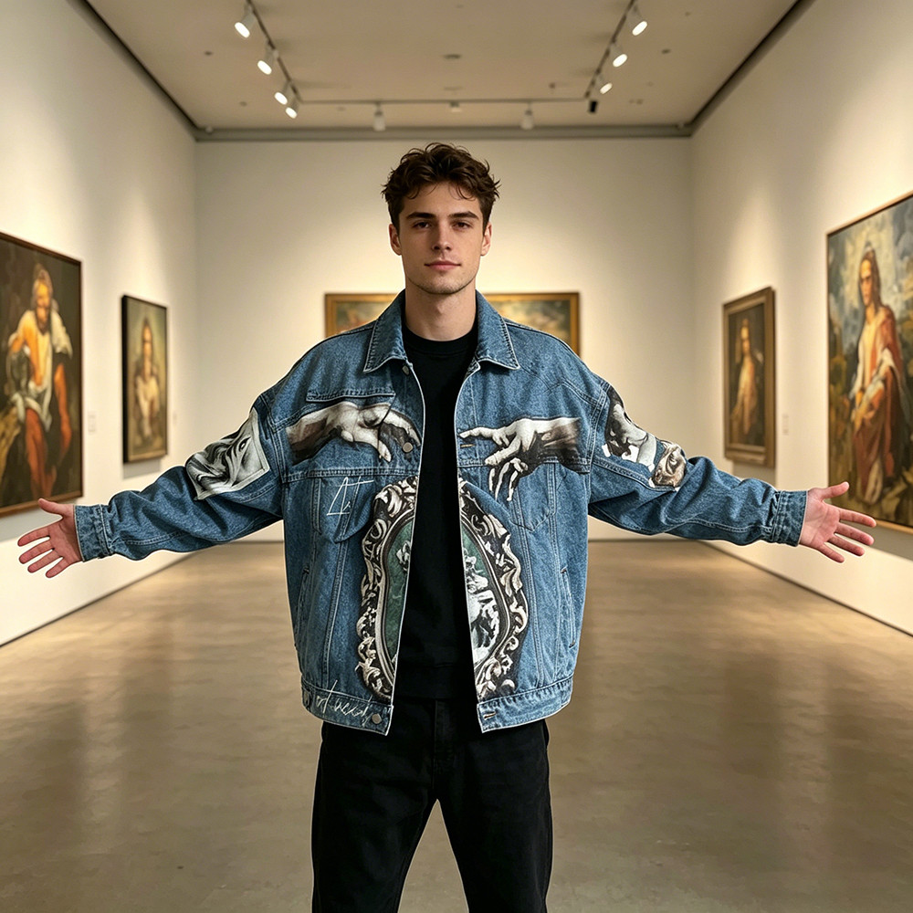 Detail image of jacket lining