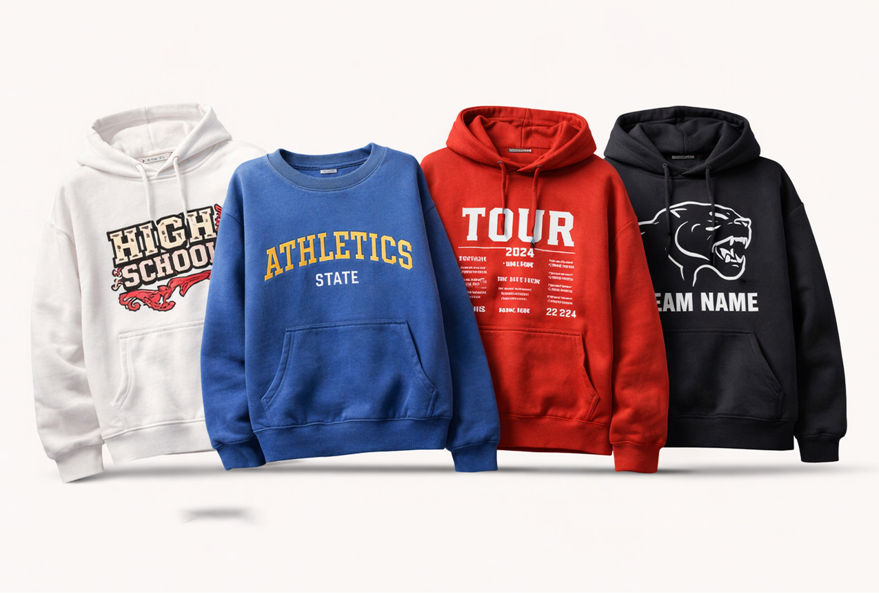 Merch and teamwear hoodie development