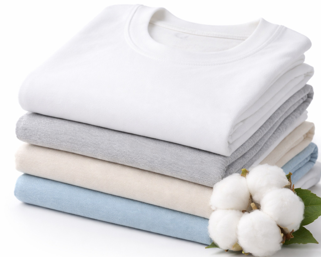 Cotton jersey fabric for custom T-shirt production