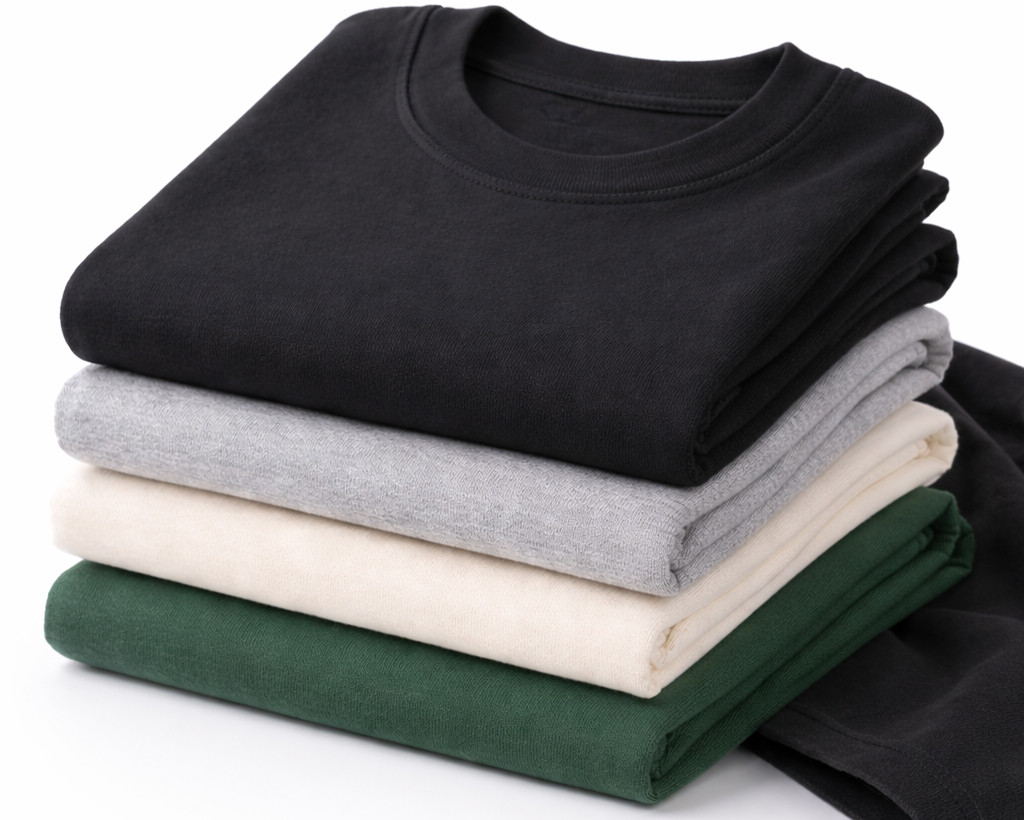 Heavyweight jersey fabric for oversized streetwear T-shirts
