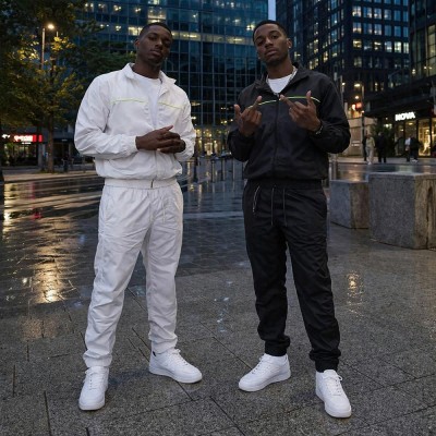 Custom Nylon Tracksuit Set with Contrast Piping