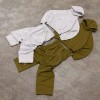 Custom Tracksuit Set with Zip Hoodie and Wide Pants