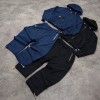 Custom Tracksuit Set with Zip Hoodie and Wide Pants