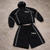 Custom Tracksuit Set with Hooded Jacket and Shorts
