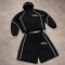 Custom Tracksuit Set with Hooded Jacket and Shorts