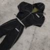 Custom Nylon Tracksuit Set with Hooded Jacket