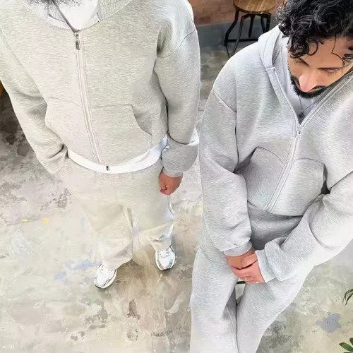 Custom Tracksuit Set with Zip Hoodie and Sweatpants