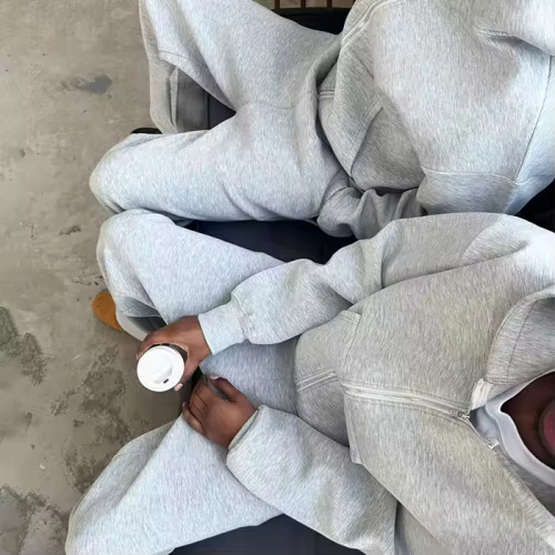 Custom Tracksuit Set with Zip Hoodie and Sweatpants