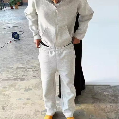 Custom Tracksuit Set with Zip Hoodie and Sweatpants
